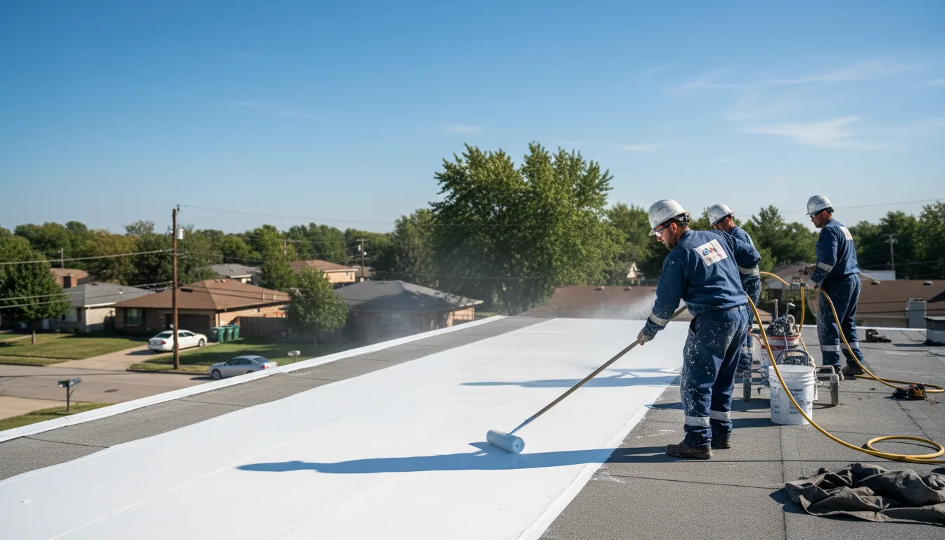 Commercial roof coating in Dale, IN near me